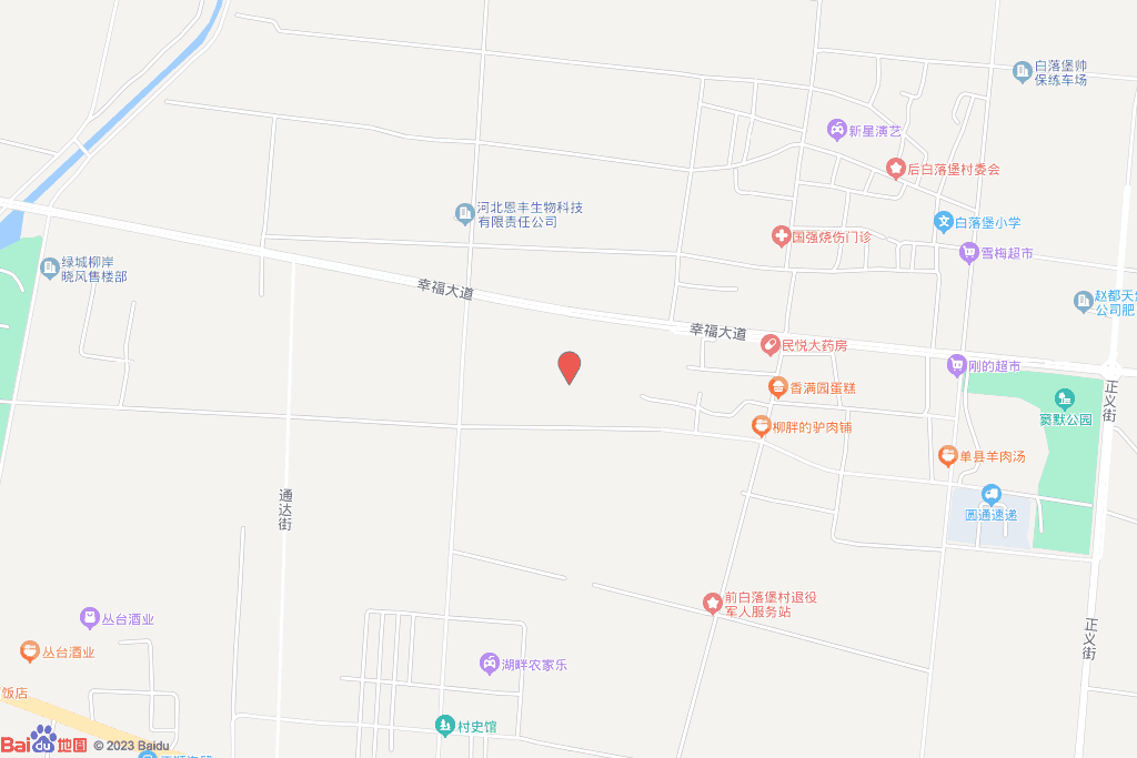 肥乡区通达街与幸福达到交叉口东南侧