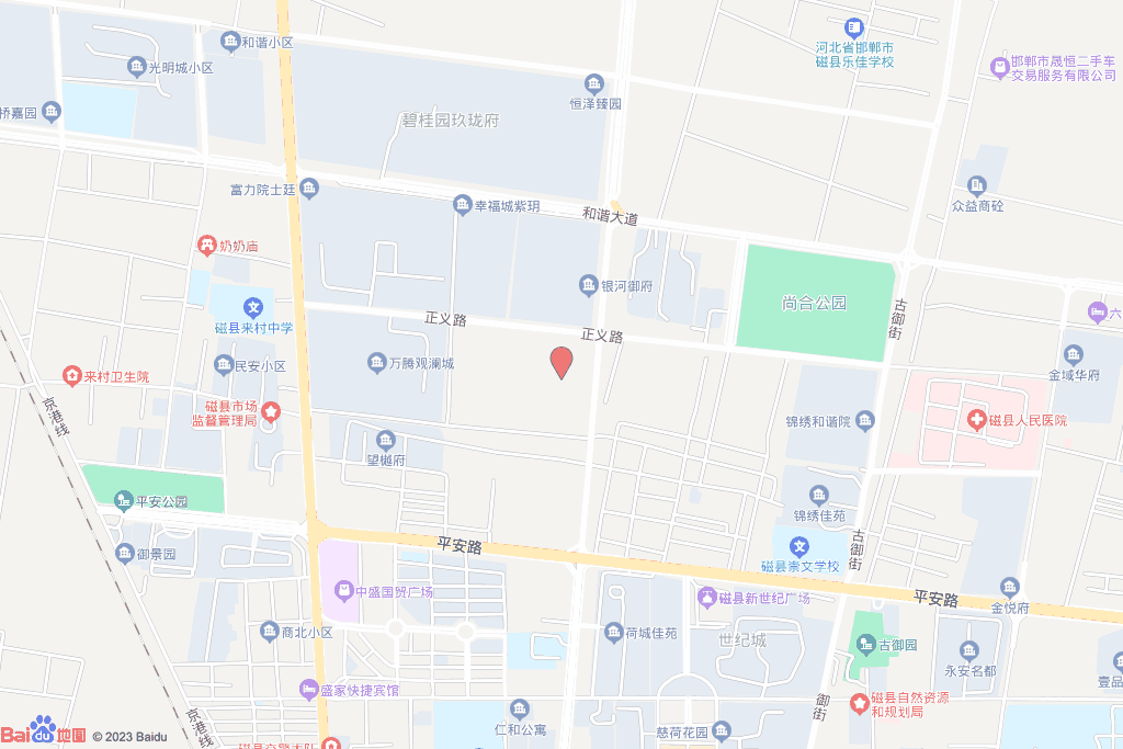 朝阳北大街西侧、东光街东侧、利民路北侧